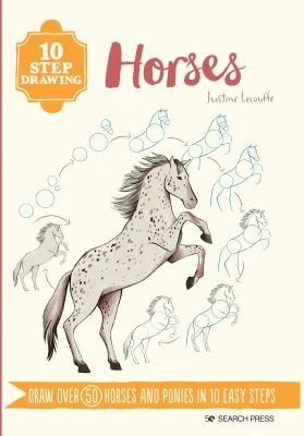 10 Step Drawing: Horses & Ponies: Draw Over 50 Horses and Ponies in 10 Easy Steps — Manga