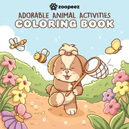 Adorable Animal Activities Coloring Book: A Bold & Easy Coloring Book with Cute Animal Friends for Relaxation