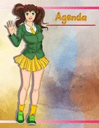 Agenda Semainier Universel Manga: Agenda perpetuel et prise de notes - Grande taille et gros caractere - avec couverture et interieur Manga N?3 - 56 s