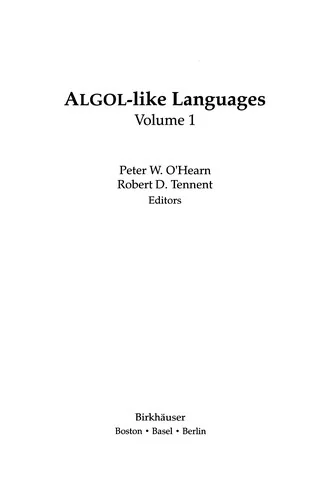 Algol-Like Languages (Softcover Reprint of the Original 1st 1997) — Graphic Novels