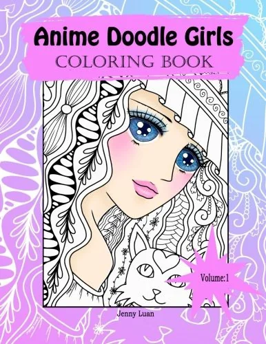 Anime Doodle Girls: Coloring Book