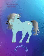 Carnet de dessin pour enfants Unicorn: Bloc a dessin: Carnet de dessin pour enfants Unicorn, grande taille. 8.5x11 inches 110 pages blanches — Graphic Novels