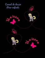 Carnet de dessin pour enfants Unicorn: Carnet de dessin pour enfants Unicorn: Bloc a dessin: Carnet de dessin pour enfants Licorne, grande taille. 8.5