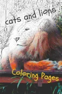 Cats and Lions Coloring Pages: Beautiful Landscapes Coloring Pages, Book, Sheets, Drawings — Graphic Novels