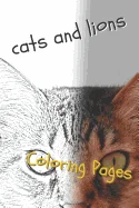 Cats and Lions Coloring Pages: Beautiful Landscapes Coloring Pages, Book, Sheets, Drawings — Graphic Novels