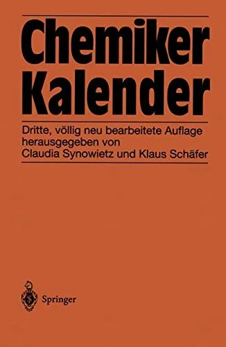 Chemiker-Kalender (3. Aufl. 1984. Softcover Reprint of the Original 3rd 1984)