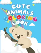 Cute Animals Coloring Book: Adorable Animals Forest Coloring Book for Adults and Kids, Relaxing Coloring Pages for Animal Lovers — Graphic Novels