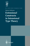 Extensional Constructs in Intensional Type Theory (Softcover Reprint of the Original 1st 1997)