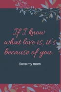 If I know what love is, it's because of you.: i love my mom