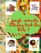 jungle animals Coloring Book For Kids: 8.5? 11 inch /21.5 ? 27.94 cm /52 pages Coloring Book Pattern Design in Matt Cover