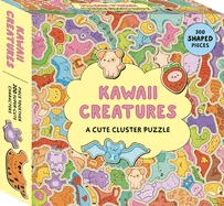 Kawaii Creatures: A Cute Cluster Puzzle: 300 Shaped Pieces