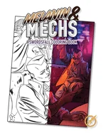 Melanin and Mechs: A Swordsfall Coloring Book