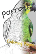 Parrot Coloring Pages: Beautiful Parrots Drawings for Kids and for Adults Relaxation — Graphic Novels