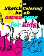 Sketchbook Coloring awesome for kids 5-12: sketchbook for kids, non colored shapes, different drawings, notebook coloring for kids, 8.5x11 inches 100 — Graphic Novels