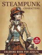 Steampunk Characters: Coloring book for adults — Fantasy Comics