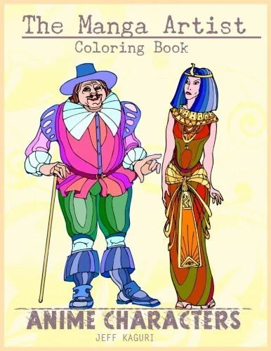 The Manga Artist Coloring Book: Anime Coloring Book: Anime Style Coloring Pages: Manga Kawaii Coloring Book for Adults: Japanese Style: Simple Funny A